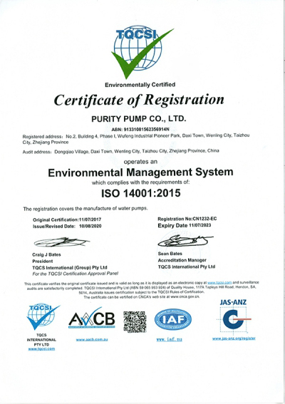 ISO14001 Milieubeheersysteem